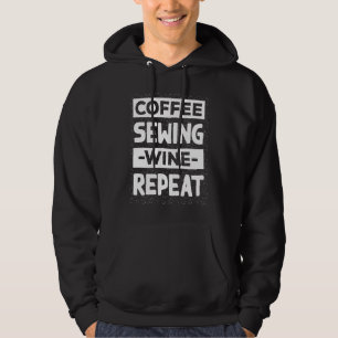Kaffe Syning Vin Upprepa Quilting Kaffe Sy Hoodie