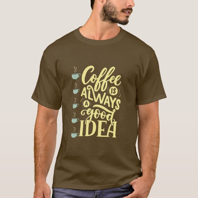 kaffe t shirt (Framsida)