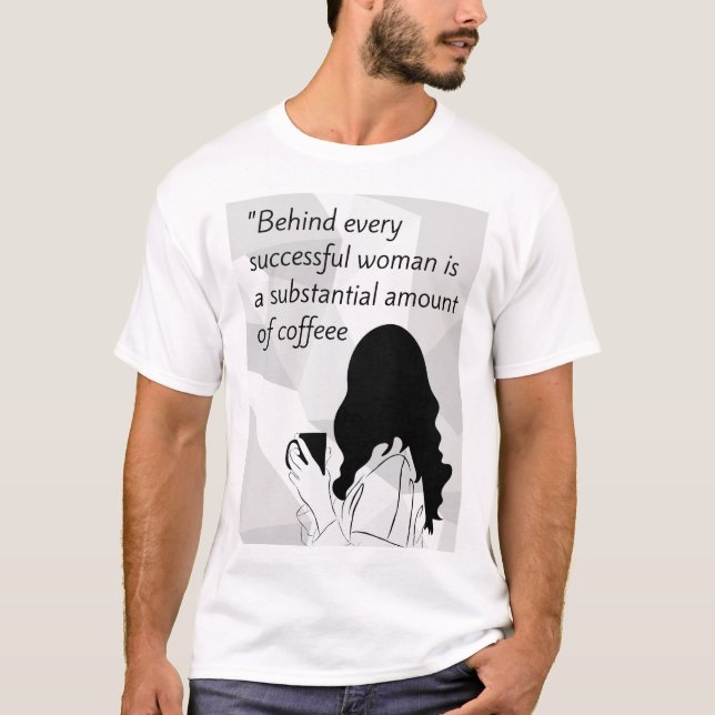 kaffe t shirt (Framsida)