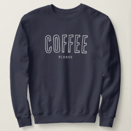 'Kaffe Tak' Mysigt Roligt Kaffeälskare Humor Prese T Shirt