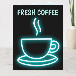 KAFFE TÄNKER PÅ DIG GRATTULATIONSKORT KORT