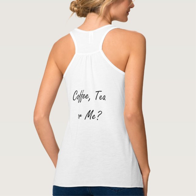Kaffe-Tanktop Linne Med Racerback (Baksida)