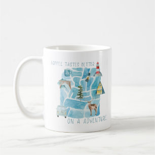 Kaffe Tastes Bättre på Äventyr Kaffemugg