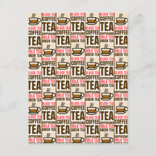KAFFE TE MÖNSTER, vykort
