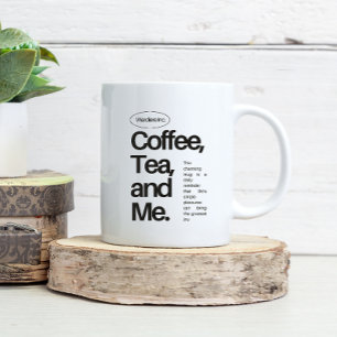 Kaffe, Te och Jag – Minimalistisk Mugg