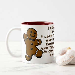 Kaffe & Tea, Java & mig pepparkaksgubbemugg Två-Tonad Mugg