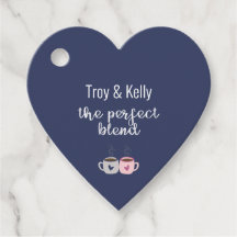 Kaffe-tema Bröllopsdusch Förmånsetiketter