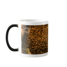 Kaffe-tema kopp med förvandlingseffekt