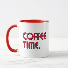 Kaffe Tid | Enkel Minimalistisk Vardaglig Kaffe Mugg