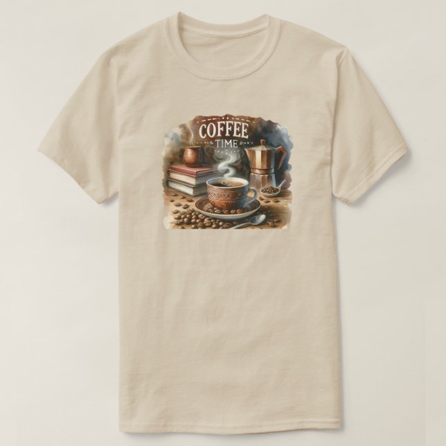 Kaffe Tid T-Shirt (Design framsida)