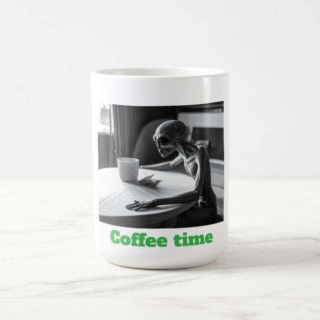 Kaffe tid utomjording kaffemugg (Center)