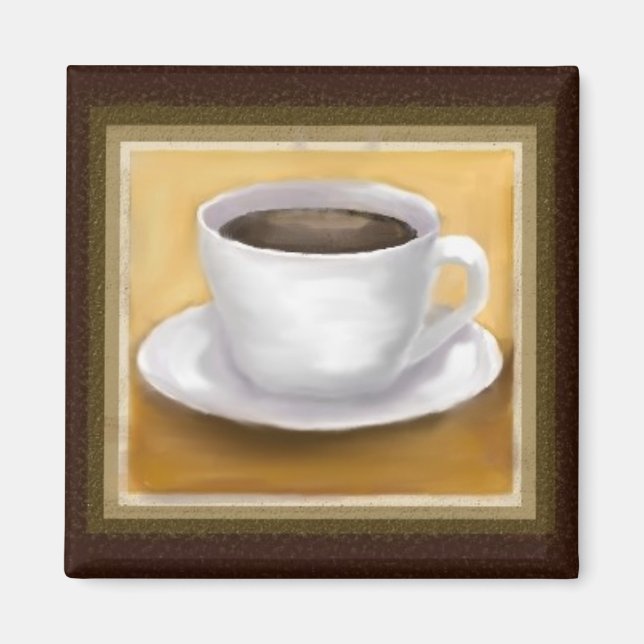 Kaffe - tidshölje magnet (Framsidan)