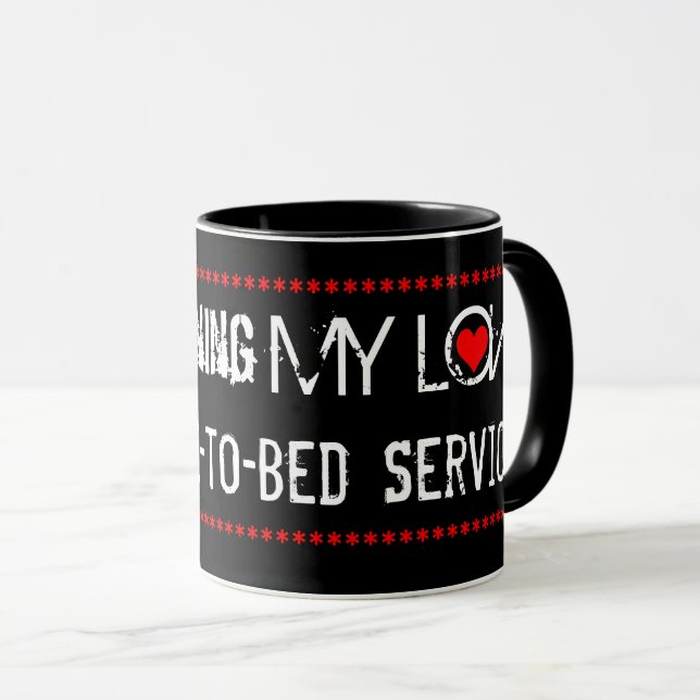 Kaffe-till-Bed-tjänst Mugg (Framsida höger)