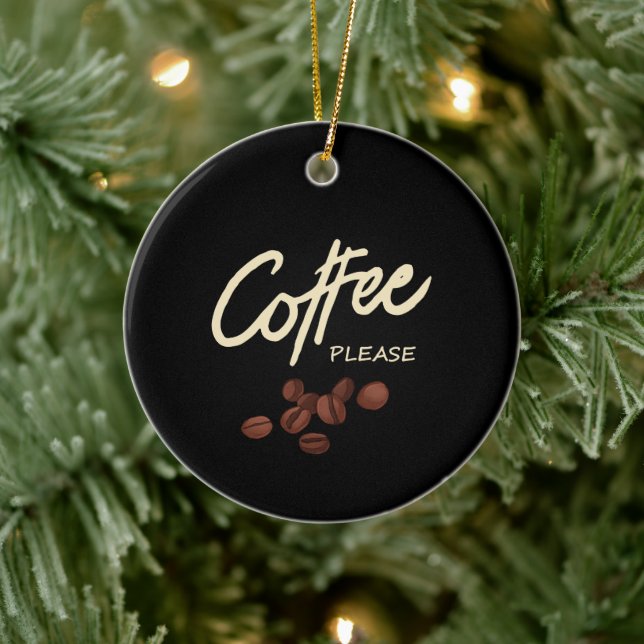 Kaffe Till Kaffeälskare Julgransprydnad Keramik (Träd)
