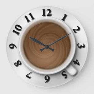 Kaffe Time Stor Klocka