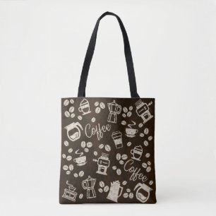 Kaffe - tote Bag Tygkasse