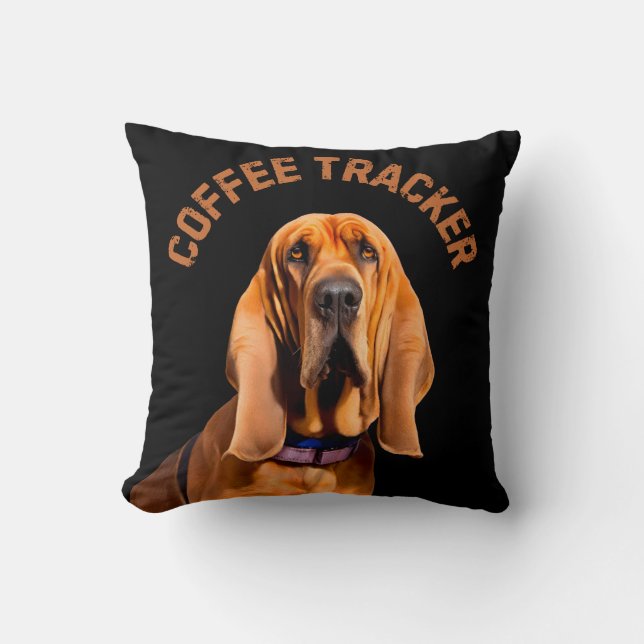 Kaffe Tracker Hound Hund Kudde (Framsida)