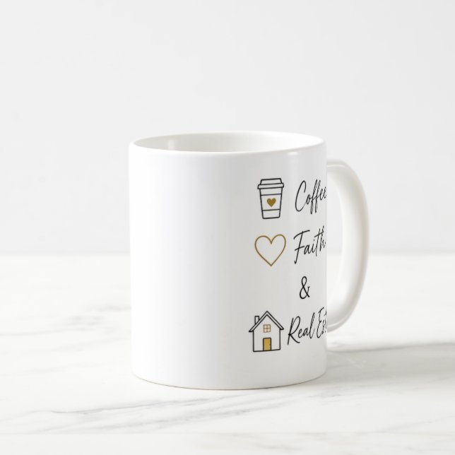 Kaffe Tro Fastigheter Kaffemugg (Framsida höger)