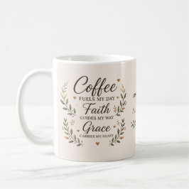 Kaffe, tro & nåd Inspirerande kaffemugge Kaffemugg