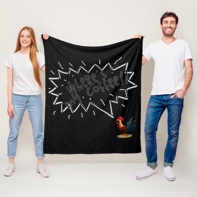 Kaffe Tupp Fleecefilt (På plats)