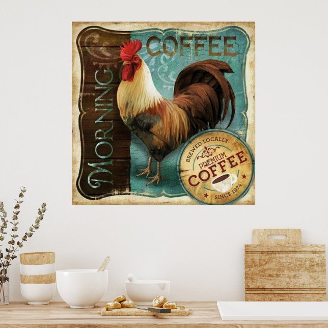 Kaffe Tupp Poster (Kök)