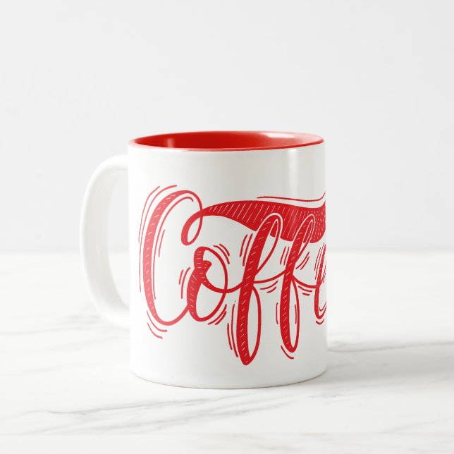 Kaffe Två-Tonad Mugg (Framsida vänster)