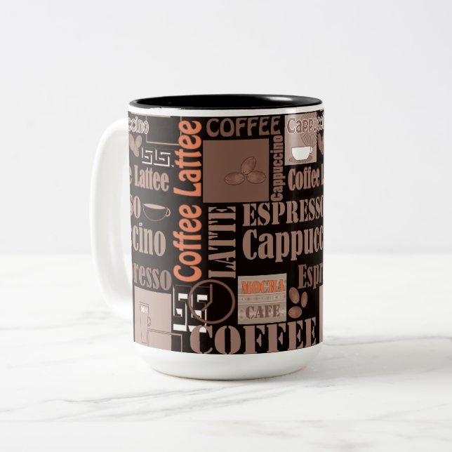 Kaffe Två-Tonad Mugg (Framsida vänster)