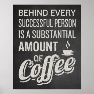 Kaffe undertecknar. Kaffedekor. Roligt säga för Poster