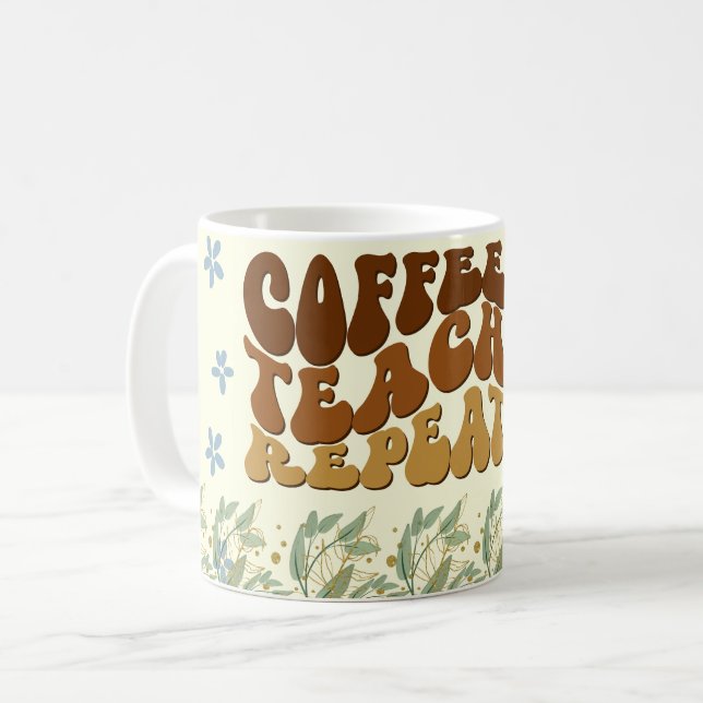 "KAFFE UNDERVIS REPETERAR"  "STRÄVA EFTER att Insp Kaffemugg (Framsida vänster)
