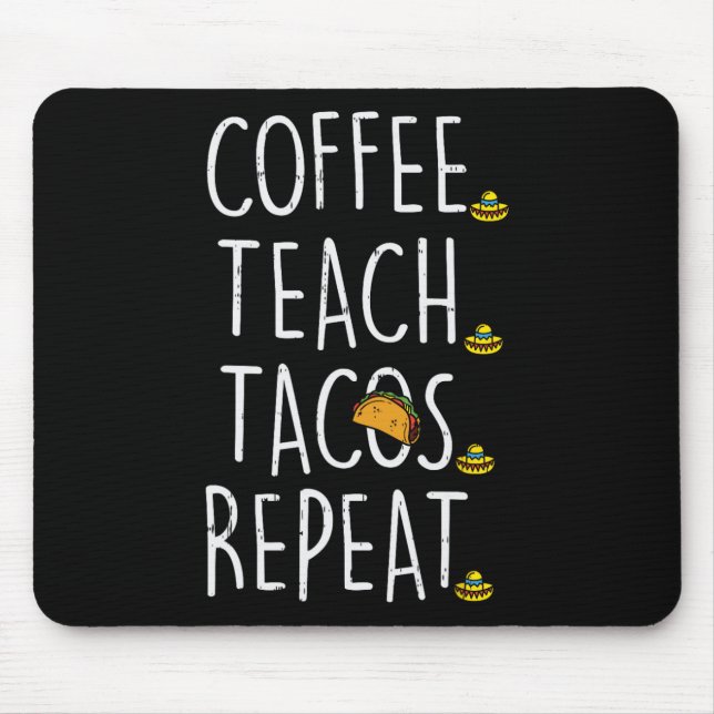 Kaffe Undervisa Tacos Upprepa Cinco De Mayo Mexika Musmatta (Framsidan)