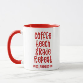 Kaffe-, undervisnings-, klass- och typografinlärar mugg