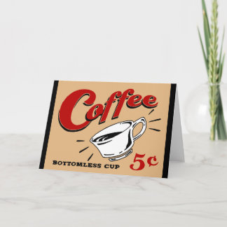 Kaffe utan botten Kopp Kort