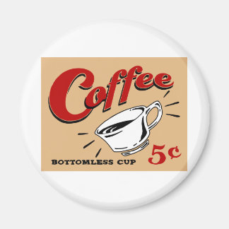 Kaffe utan botten Kopp Magnet