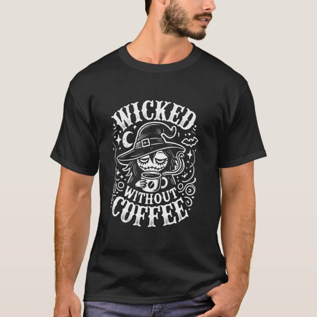 Kaffe utan kaffebuk, underlig kvinnokaffe Lo T Shirt (Framsida)