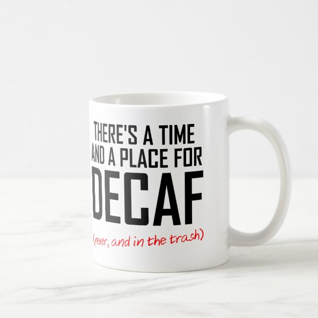 Kaffe utan koffein-hattare Rolig mugg (Höger)