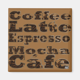 Kaffe uttrycker magneten magnet