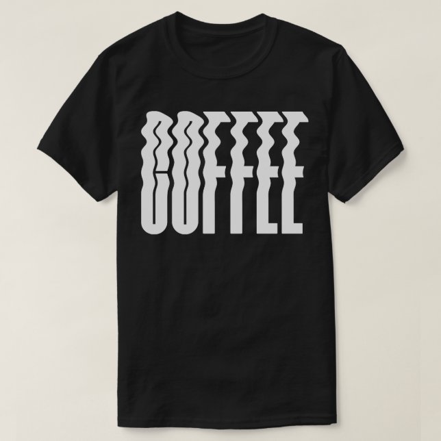 Kaffe Vågigt fet text T Shirt (Design framsida)
