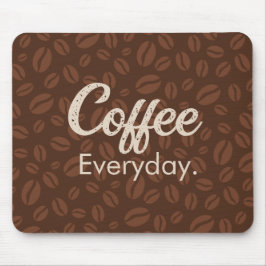 Kaffe Varje dag. Coffee Beans Brown Mousepad Musmatta