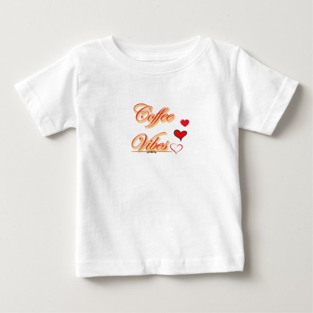 "Kaffe Vibbar: Textuell Lugnhet" T Shirt (Framsida)