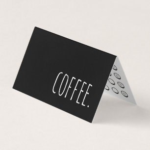 kaffe vikt lojalitetstansmaskinkort visitkort