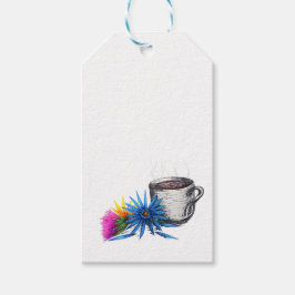 Kaffe & Vildblommor Presentetikett