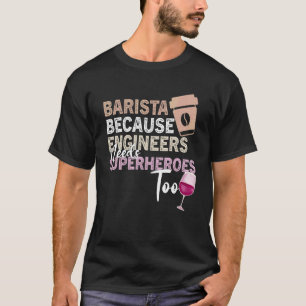 Kaffe Vin-citat Barista-Coolan Kaffe Vin 18 T Shirt