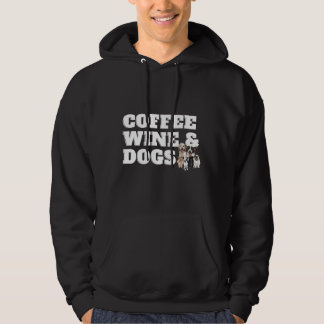 Kaffe-Vin-Hund Hoodie