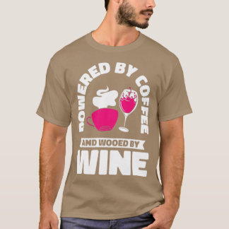 Kaffe Vin som dricker koffeinfri Vin Drinker2 T Shirt