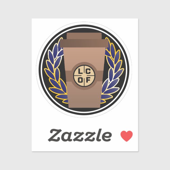 Kaffe Vinyl Sticker, beskrivning Klistermärken (Ark)