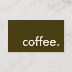 kaffe. visitkort