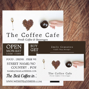 Kaffe Visning, Barista, Café, Coffehouse Advert Flygblad