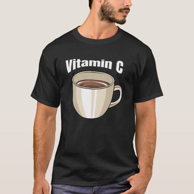 Kaffe Vitamin C Cafe Beverage Caffeine Coffee Dr. T Shirt (Framsida)