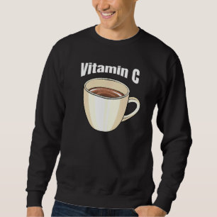 Kaffe Vitamin C Cafe Beverage Caffeine Coffee Dri Lång Ärmad Tröja