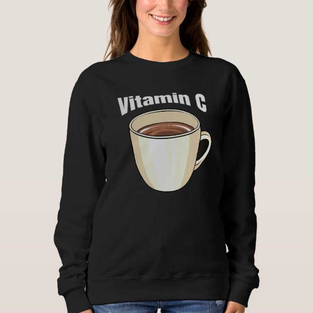 Kaffe Vitamin C Cafe Beverage Caffeine Coffee Dri T Shirt (Framsida)